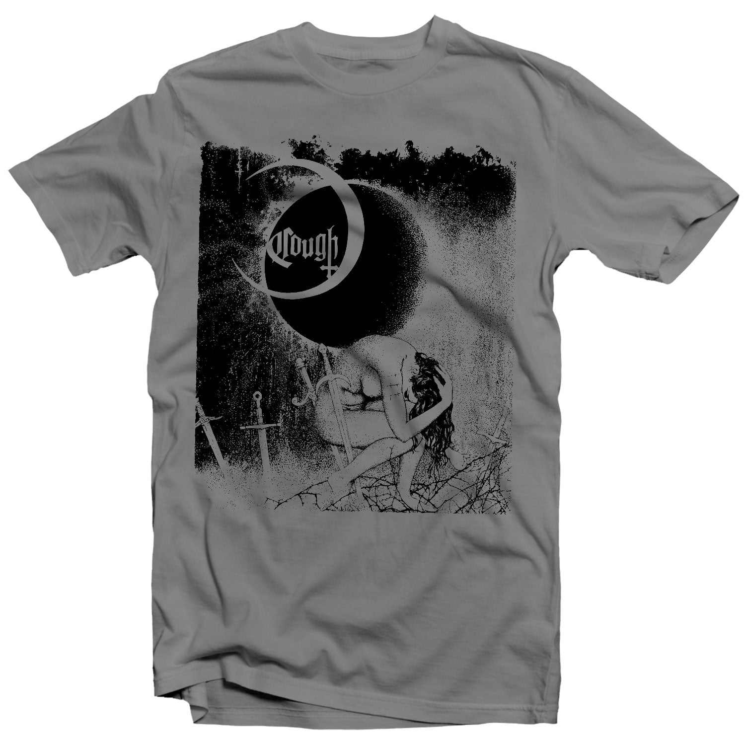 

Cough Wounding Hours Band Graphic Tee Cotton Round Neck Casual Unisex Tshirt Summer Top 4XL