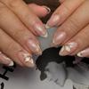 Fairy Fresh and Gentle Three-dimensional Gilt French Fine Flash Flower European and American Ins Wind Removable Manicure 24 Pieces