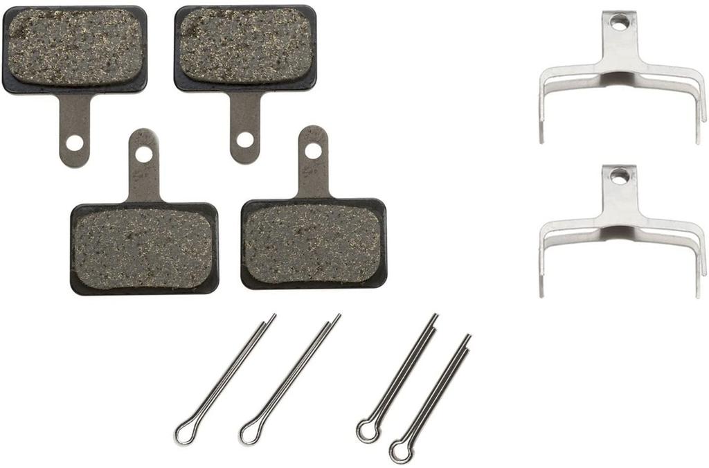 Shimano B01S Resin Disc Brake Pads & Springs with Cotter Pins (Set of 2)