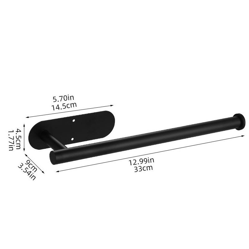 Stainless Steel Toilet Paper Holder, No Drilling Wall Mount Tissue Rack for Bathroom, Adhesive Toilet Roll Holder
