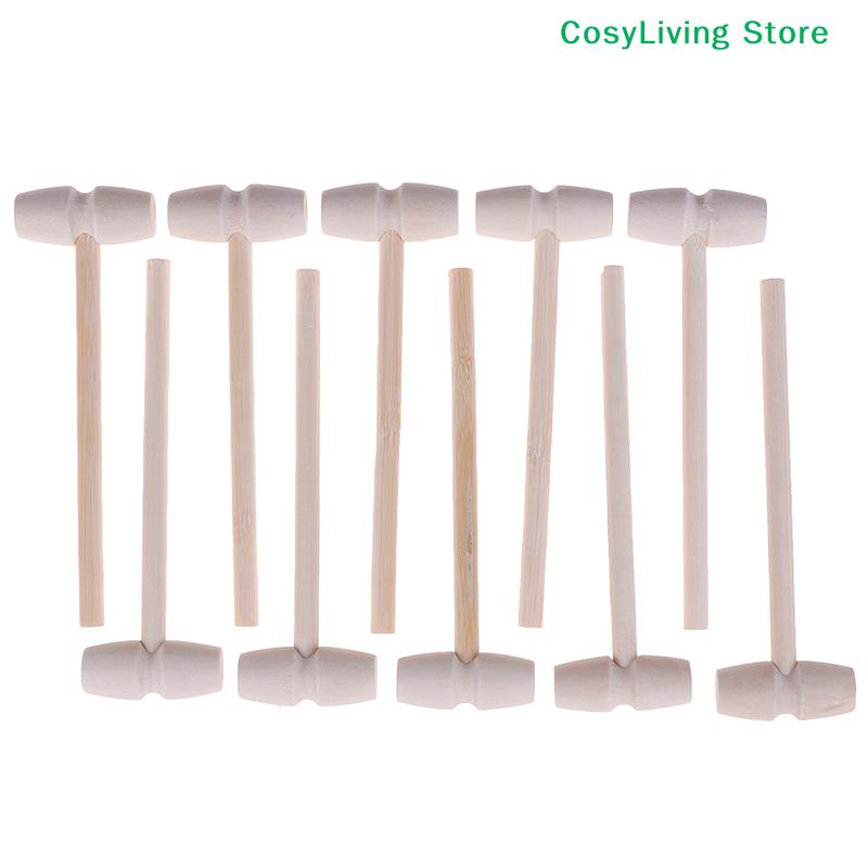 10Pcs Mini Replacement Wooden Hammer Ball Toy Pounder Wood Mallets Baby