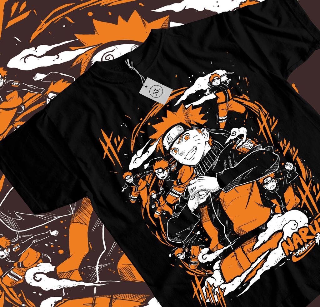 Camiseta Naruto Camiseta Madara Uchiha Tira de Manga Camiseta de Anime Manga Camiseta Gráfica
