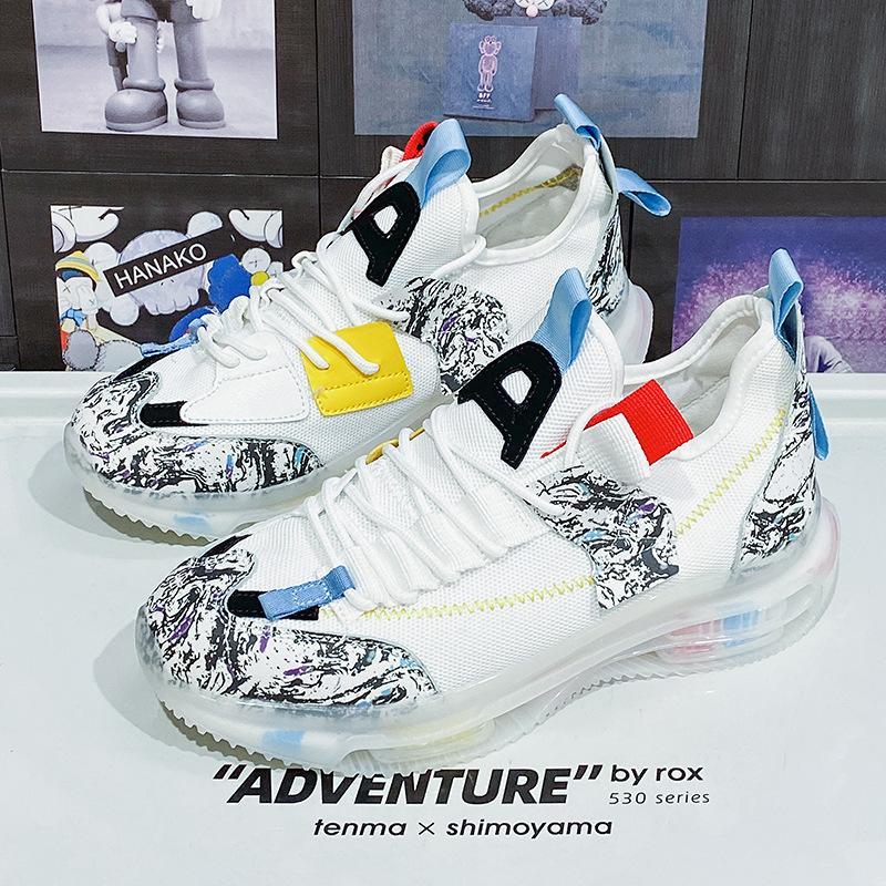 New Men's Sports Shoes Fashion Mesh Breathable Sports Casual Basketball Shoes