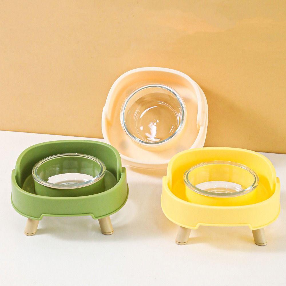 Plastic Pet Dog Cat Bowl Protect Cervical Vertebra Cat Food Bowl Pet Four Legged Bowl  for Dogs