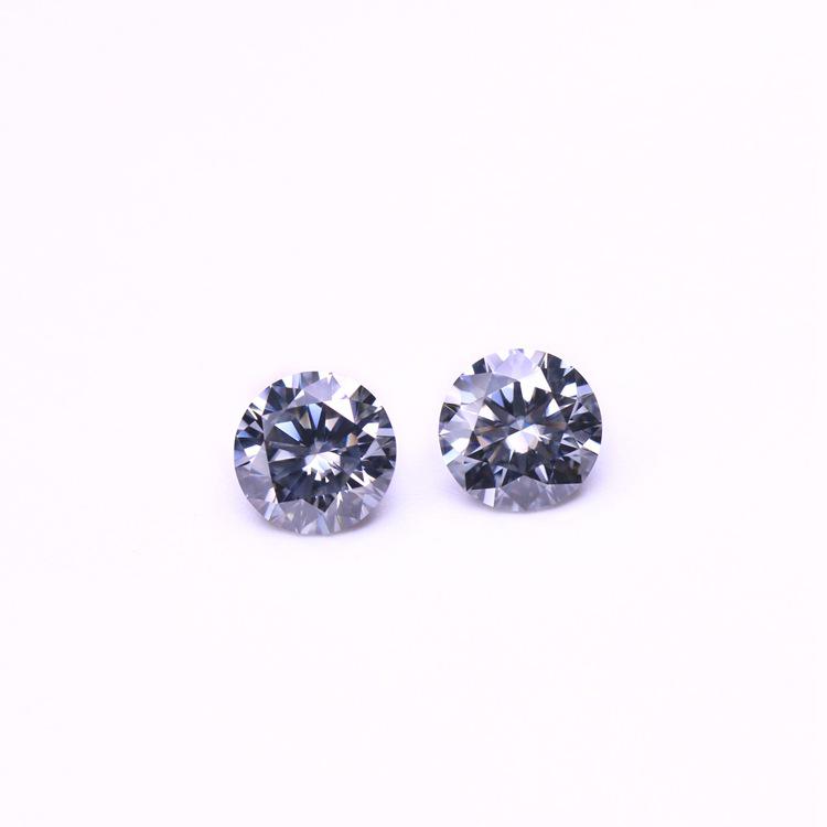 Round Multicolor Moissanite Stones: Red, Yellow, Blue, Green & Paraiba Colors