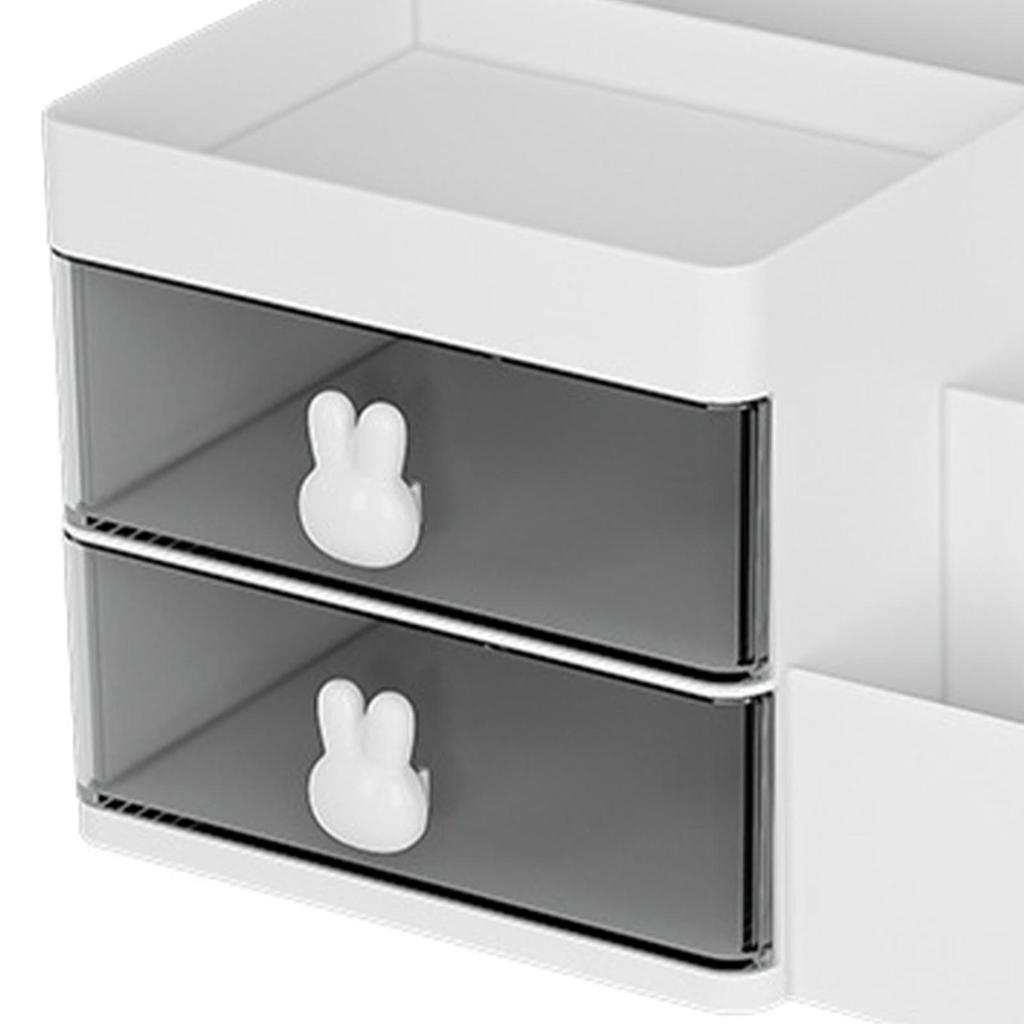 Kosmetik-Organizer mit Schubladen Mehrere Fächer Kunststoff Große Kapazität Make-up-Präsentationskoffer