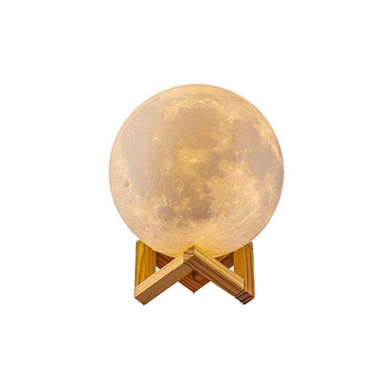 LED Moon Lamp - Touch-Activated Starry Sky Atmosphere Lamp for Bedside or Decor