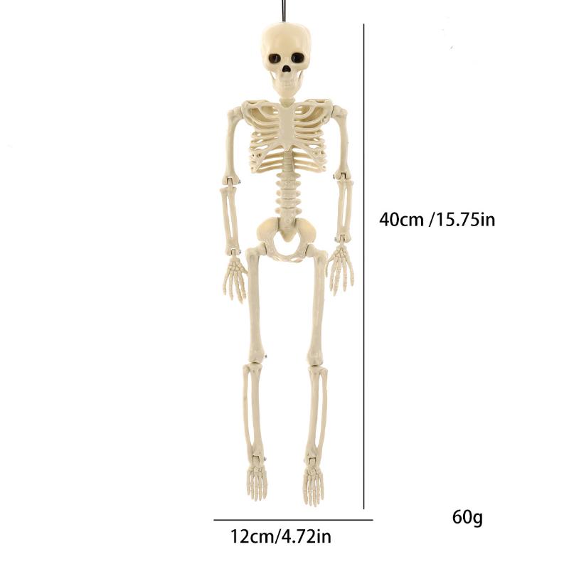 Halloween Human Skeleton 40Cm Movable Skeleton Human Skeleton Halloween Horror Decorations Haunted House Horror Props