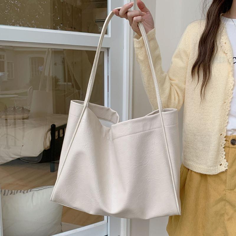 Lazy Wind Big Bag, New Fashionable Large-capacity Commuter Tote Bag, Niche Single Shoulder Women's Bag.