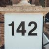 4inch/10cm Fashion Steel with Screw Door Label Numeral Tag 0 To 9 Number Plate Sign