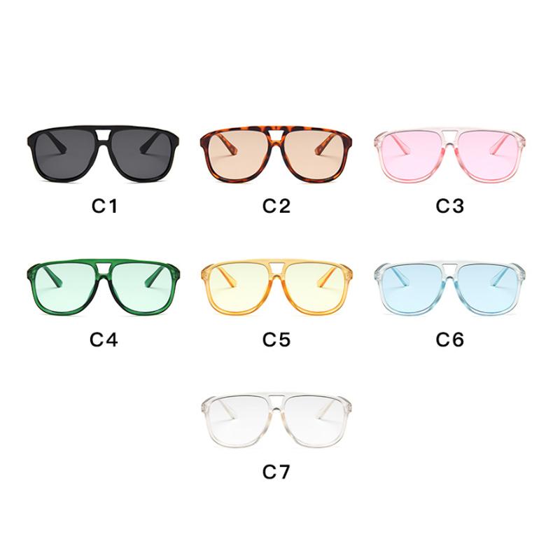 Vintage Green Square Sunglasses Woman Brand Designer Retro Sunglass Rectangle Sun Glasses Female Candy Color Eyewears