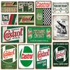 Wakefield Castrol Motor Oil Metal Tin Signs Wall Plaque Vintage Art Poster Painting Plate Gas Station Pub Club Garage Decoration