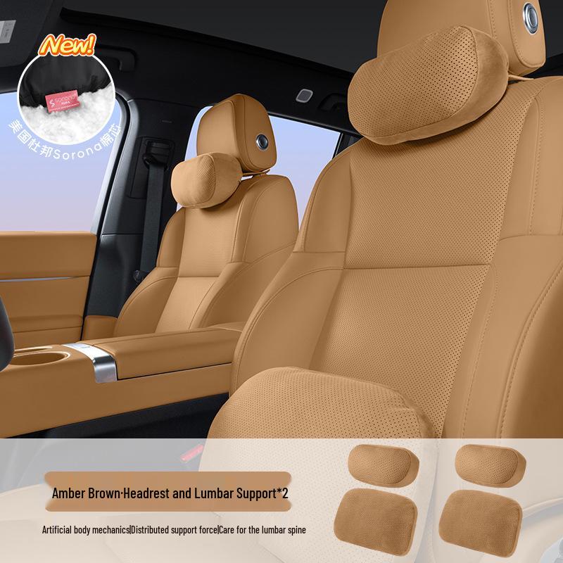 Ideal Car Headrest: i6i8/L6L7L8L9 MEGA Neck and Lumbar Support Cushion