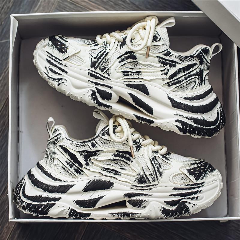 Папа модная мужская обувь новая полированная и дышащая сетка удобная мягкая подошва уличная повседневная обувь 39