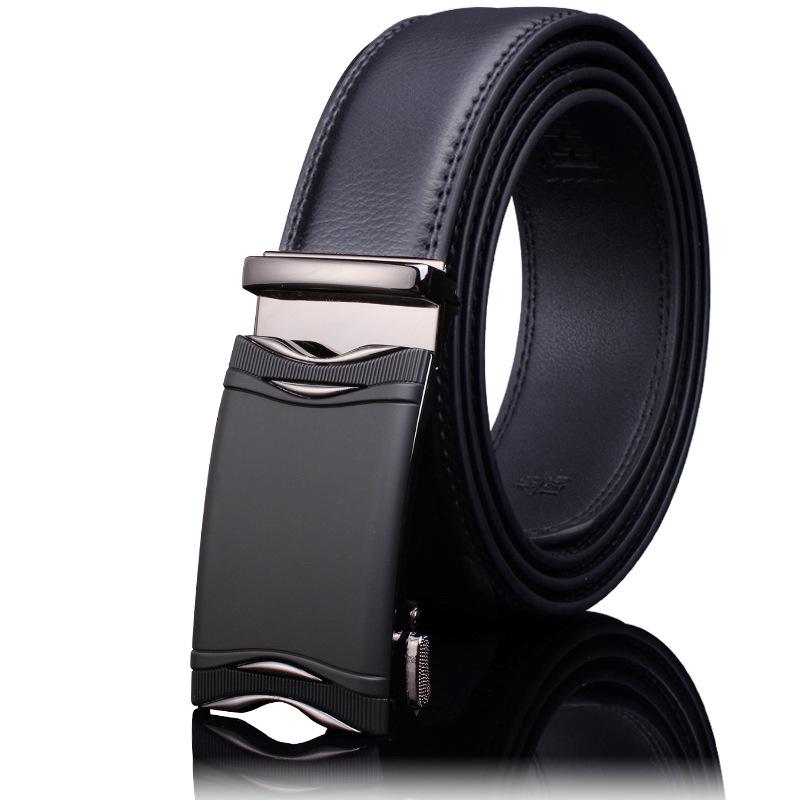 Men's High-End Genuine Leather Automatic Buckle Belt