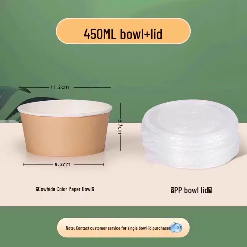 ZISIZ Disposable Paper Bowl & Cutlery Set