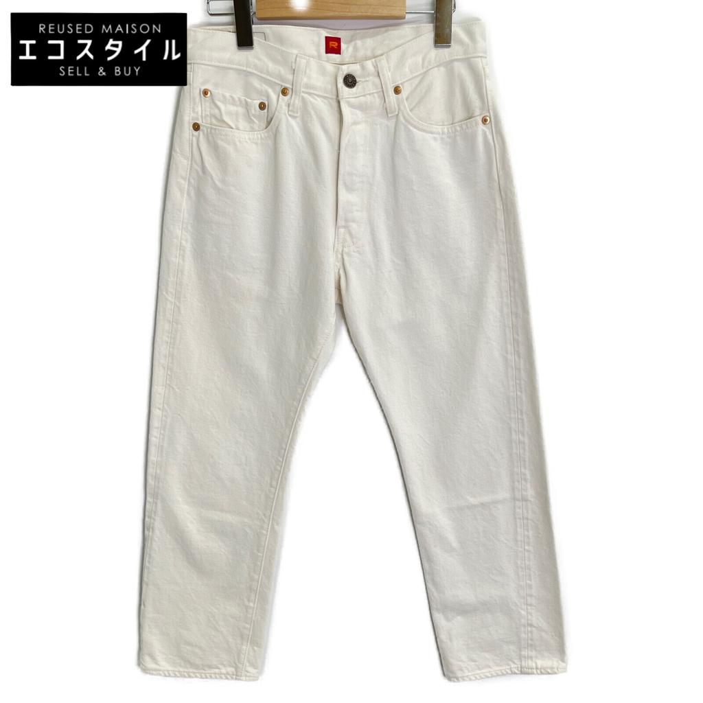 RESOLUTE AA710 Tapered Straight Denim Bottoms 31 whiteUsed