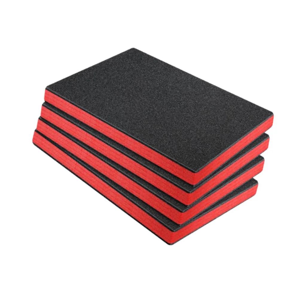 4Pcs Tool Box Foam Inserts Packing Foam Pads Camera Case Cushioning Insert Sheet for Transport DIY Crafts Toolbox Liner
