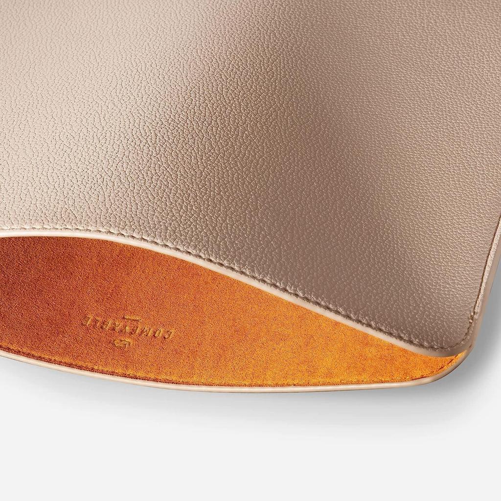Comfyable Slim Laptop Sleeve for 15" MacBook Air (M4 2025, A3241, M3 2024, A3114 & M2 2023, A2941), Faux Leather Protective Case, Sand