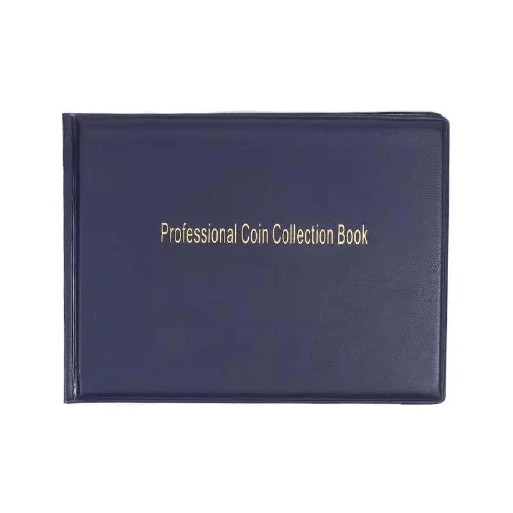 240 Pockets Coin Album Holders 10 Pages Transparent PVC Coin Collecting Album Oxidation Resistant Anti-Tarnish Stamp Photo Album