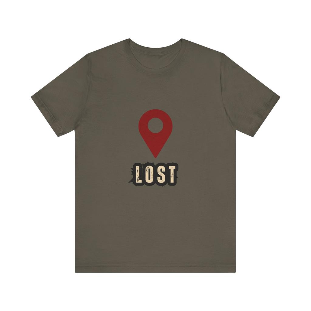 Minimalistisches Lost Wanderer Grafik-T-Shirt Unisex Reisende Abenteurer Einfache Baumwolle Lässig Outdoor Urlaubs-Tops Streetwear 2026
