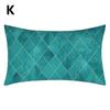 1PC Home Decor Cushion Cover Protector Teal Blue Rectangular Lumbar Pillowcase Pillow Case 30x50cm
