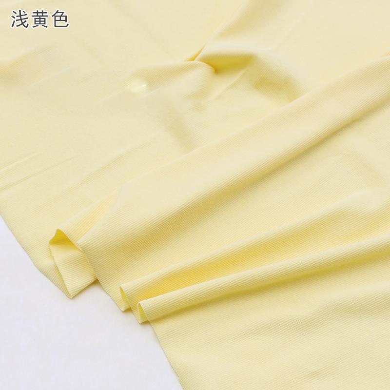 120x50cm Elasticity Cotton Ribbed Knitted Fabric For Undershirt, Women's Dresses, T-shirts, Vests, Handmade DIY Sewing Fabrics
