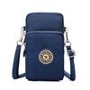 Women Portable Mobile Phone Mini Bags Nylon Waterproof Crossbody Bag Retro Fashion Purse Lady Wallet Clutch Trendy Wrist Arm Bag