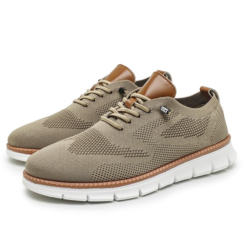 

Мужские кроссовки для ходьбы, легкие кроссовки для мужчин, дышащая сетчатая спортивная повседневная обувь 41 коричневый