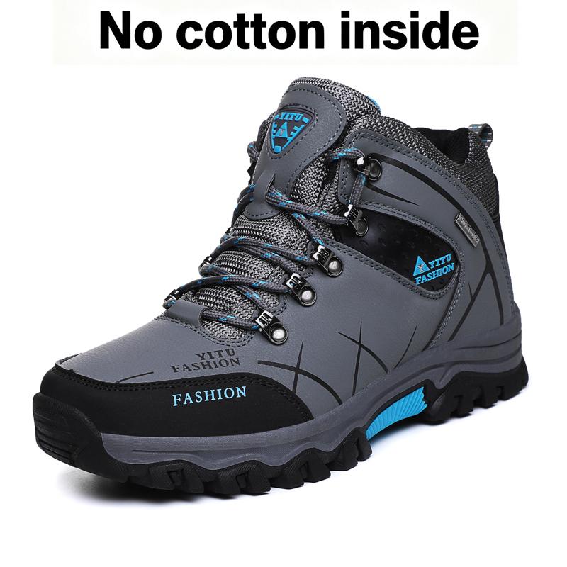  Men Hiking Shoes Waterproof Leather Shoes Climbing & Fishing Shoes New Popular Outdoor Shoes Men High Top Winter Boots