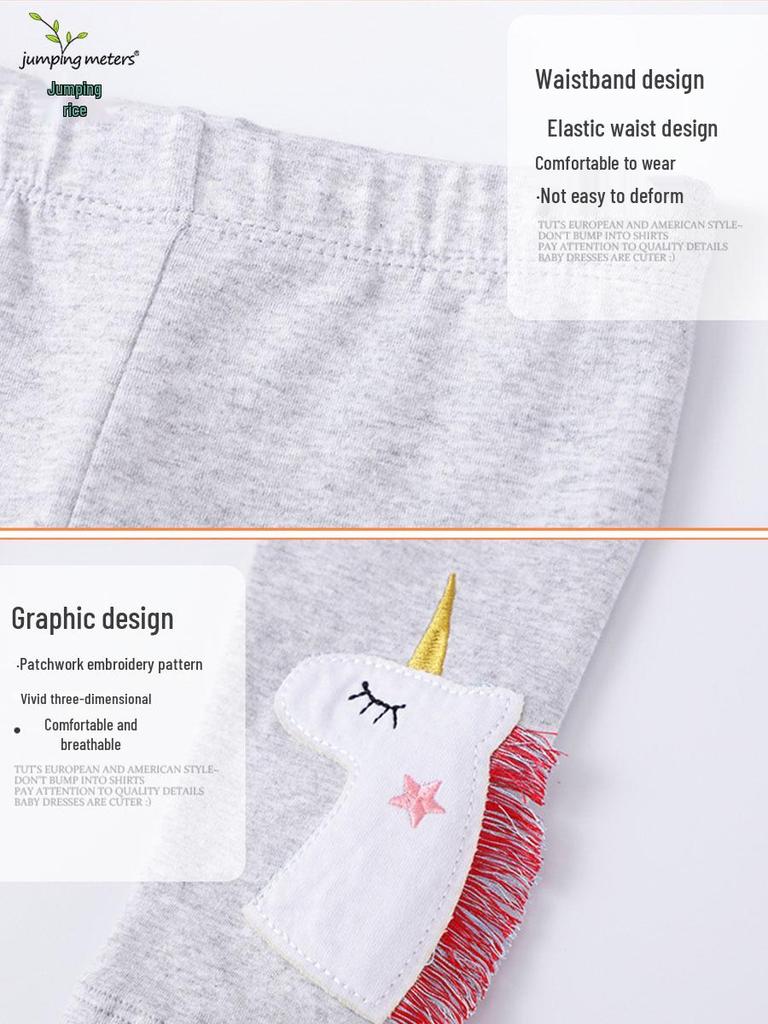 2025 New Girls' Slim Spring & Summer Leggings - Children's Cross-Border Fashion