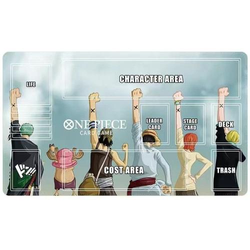 

Fully Sewn Rubber Playmat for Single Player TCG, Premium Quality, Non-Slip, Waterproof Playmat with Storage Bag, Compatible with One Piece Card Games,