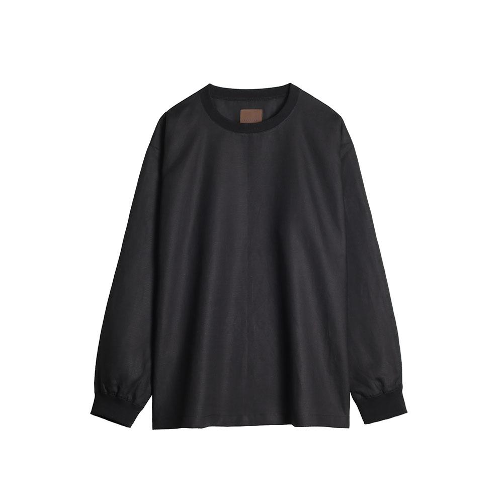 Тканый топ Shoji Ami из черного льна Black/L