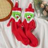 Breathable Long Tube Hose Socks New Year Gifts Cartoon Xmas Socks  Students