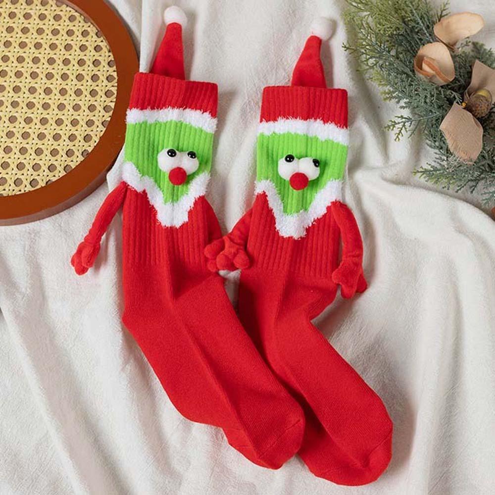Breathable Long Tube Hose Socks New Year Gifts Cartoon Xmas Socks  Students