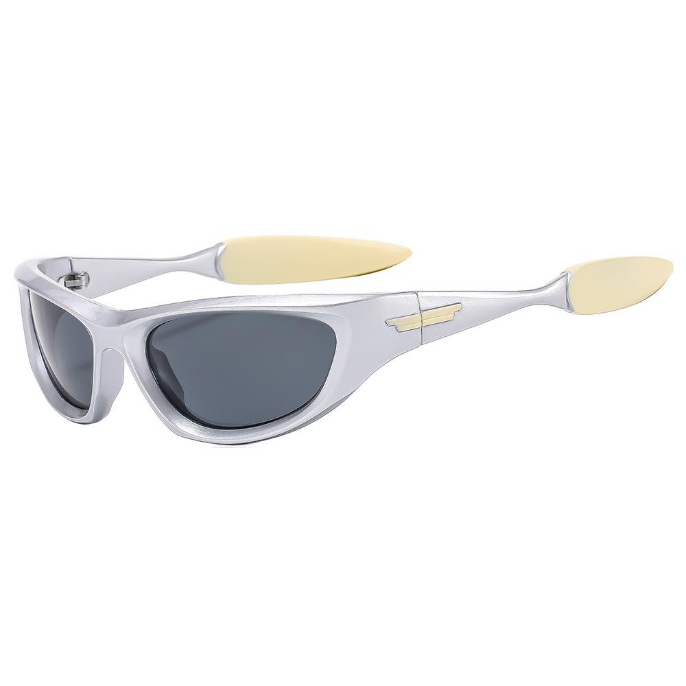 Luxury Y2K Sunglasses Women Men Vintage Punk Mirror Shades Sport Riding Goggles UV400 Protection