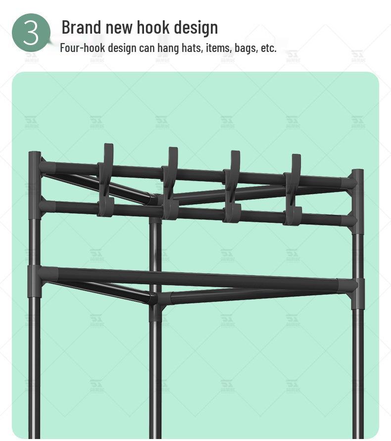 Home Youxin Corner Storage Shelf for Clothes and Hats - Dustproof, Elegant, and Space-Saving Design