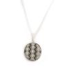 Altesse [N3070] - Silver Necklace 'Sissi' Black White