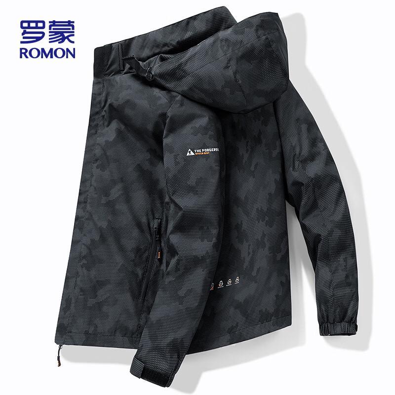 ROMON Men s Camouflage Hooded Outdoor Jacket i7 XL
