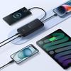 Powerbank 10000mAh 22.5W with Display, USB-C Cables, iPhone Lightning Lipow - Black