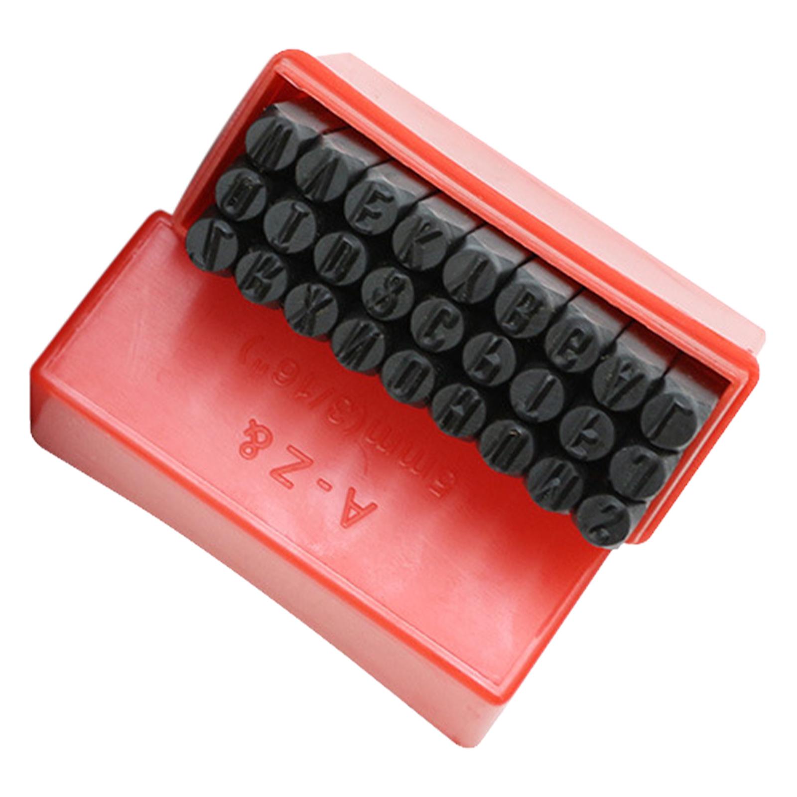 Steel Metal Letter Punch Tool Set Metal Symbols Steel Embossing Suitable for Stamp Name Address