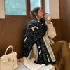 Autumn and Winter New Plaid Letter Scarf Women's Thickened Double-sided Warm Scarf Shawl Supply