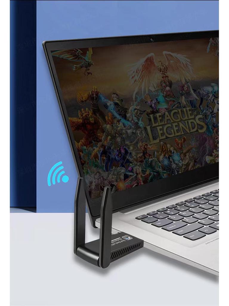 Dual-Band Wireless USB Network Adapter, 1300Mbps, 5G, Driver-Free.
