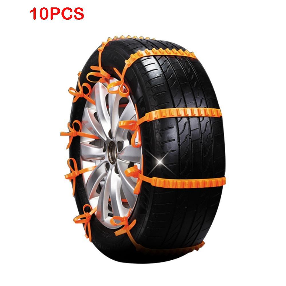 1/10Pcs Rubber Car Tire Anti Slip Chains Driving Safety Snow Tire Chains New Wheels Chains