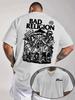 Unisexs Punk Rock Pattern Tshirt Bad Religion Back Printed Pattern Unisexs Top Unisexs Gift
