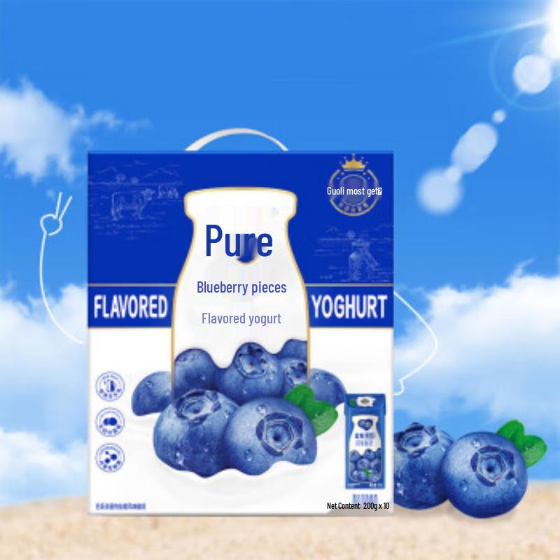 Mengniu Chunzhen Blueberry Flavored Yogurt