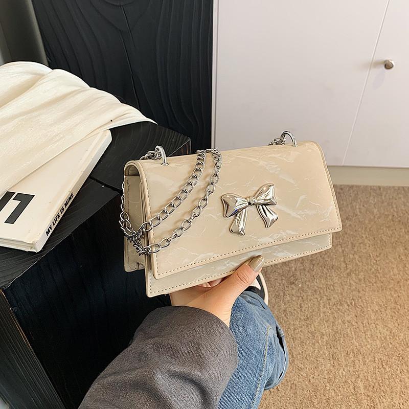 Chic Street Style Chain Shoulder Bag Fashion Trendy Small Square Bag For Women