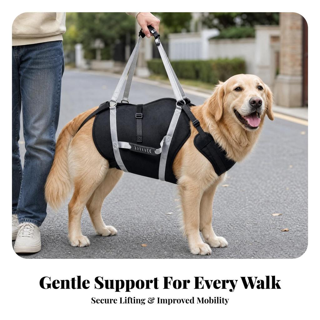 Dog Support Harness with Reflective Straps Rehabilitation Mobility