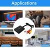 TV Game Support PAL NTSC 1080P 3 RCA RCA To HD Converter AV To HD Cable CVBS Composite