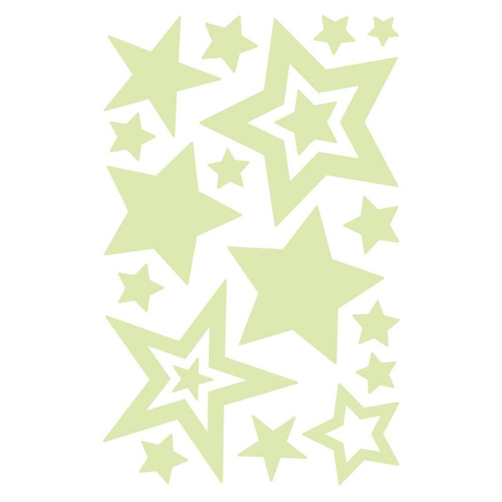 Nursery Ornament Glow In Dark Stars Dots 3D Luminous Decal Wall Art Fluorescent Bubble Sticker